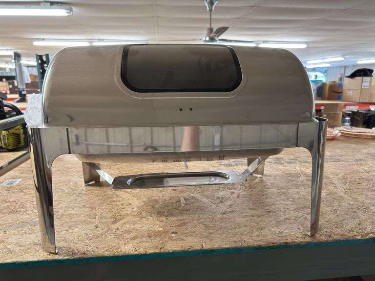 Stainless Steel Rectangular Chafing Dish Buffet Server image
