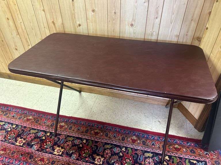 Brown Folding Card Table image