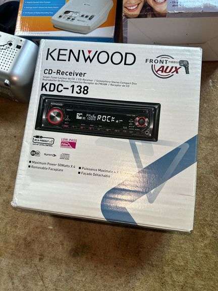 Mixed Electronics Lot: Kenwood CD Receiver, AT&T Answering Systems, SoundGear Clock Radio, and More