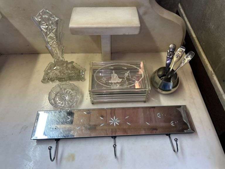 Assorted Home Decorative Items: Glassware, Spoons, and More image