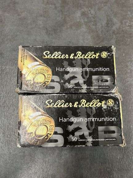 Two Boxes of Sellier & Bellot 10mm AUTO Handgun Ammunition - 180gr JHP image