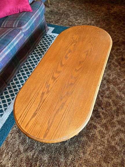 Oval Oak Coffee Table