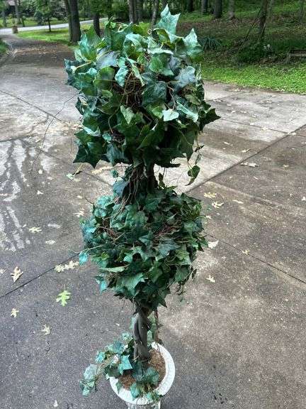 Artificial Ivy Topiary Tree in Decorative Urn image