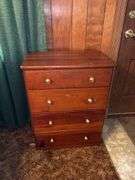 Wood 4-Drawer Dresser