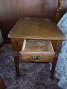 Small Wooden Side Table with Drawer