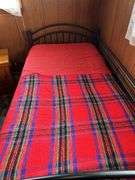 Full Size Metal Bed Frame with Bedding