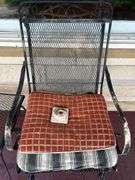 Wrought Iron Patio Set - Two Chairs and Table