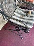 Wrought Iron Patio Set - Two Chairs and Table