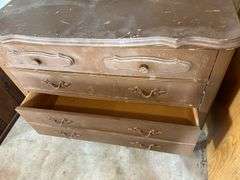 Brown Wooden Dresser with Drawers
