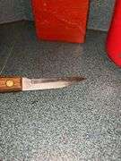 Kitchen Lot: Red Canisters, Knife Block Set, Apple Mugs