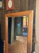 Standing Wood Framed Dressing Mirror