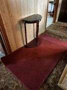 Hall Table with Marble Top and Rug