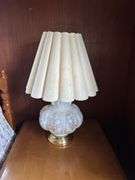 Floral Iridescent Table Lamp