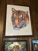 Collection of Framed Wildlife Prints and Mirror