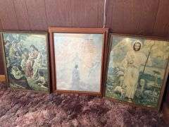 Religious Framed Wall Art Prints - Set of 3