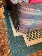 Broyhill Plaid Sofa with Pillows