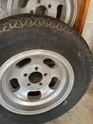 Set of Four Uniroyal 205/75R14 M/S Tires on Aluminum Wheels