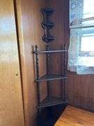 Wood Corner Shelf Unit