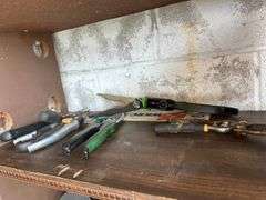 Garage Storage Shelf, Tools, Hand Truck, and Accessories