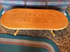 Oval Oak Coffee Table