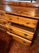 Wood Dresser with Mirror