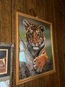 Collection of Framed Wildlife Prints and Mirror