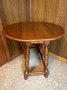 Round Drop Leaf Side Table