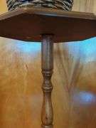 Wooden Plant Stand with Artificial Plant
