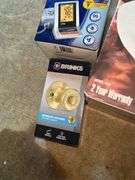 Braun Blood Pressure Monitor, Brinks Door Knob, Sunbeam Vaporizer, and Toastmaster Egg Cooker