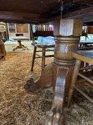 Oak Dining Table with Six Chairs