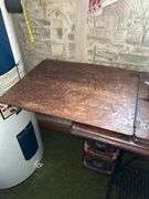Singer Model 247 Sewing Machine with Treadle Base and Cabinet