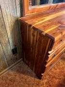 Wood Dresser with Mirror