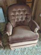 Upholstered Swivel Rocker Lounge Chair by Best Chairs, Inc.