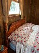 Wooden Four-Poster Bed Frame