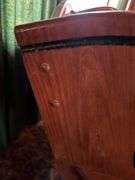 Rustic Wood Armchair with Wildlife Motif Cushions