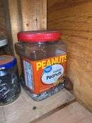 Hardware Assortment: Storage Cabinet with Drawers plus Jars & Containers of Fasteners