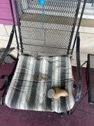 Wrought Iron Patio Set - Two Chairs and Table