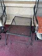 Wrought Iron Patio Set - Two Chairs and Table