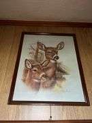 Framed Wildlife Art Prints by Ruane Manning - Deer Theme