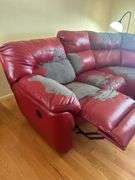 Red Power Reclining Sectional Sofa