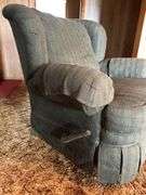 Upholstered Recliner Chair with Footrest