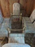 Glass Top Dining Table with 6 Chairs