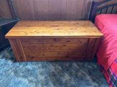 Wooden Cedar Chest Blanket Box