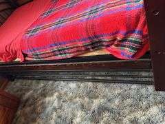 Full Size Metal Bed Frame with Bedding