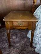 Small Wooden Side Table with Drawer