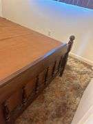 Full Size Bed Frame with Headboard and Matching Footboard