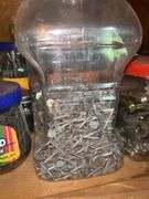 Hardware Assortment: Storage Cabinet with Drawers plus Jars & Containers of Fasteners