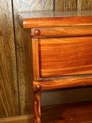 Wooden Nightstand with Drawer and Shelf