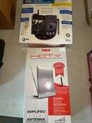 AT&T 900MHz Cordless Answering System & RCA Amplified HDTV Antenna