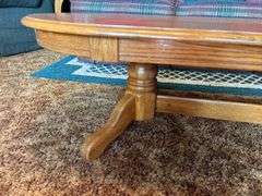 Oval Oak Coffee Table